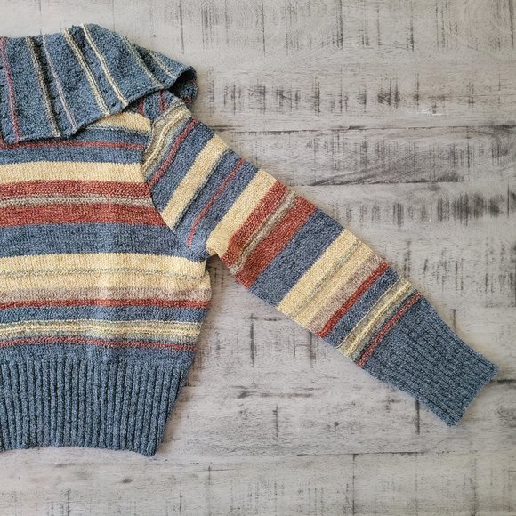 Parkhurst Multi Color Striped Open Front Cardigan Sweater XL - Picture 8 of 16